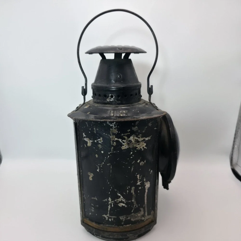 Rare Antique Vintage Adlake Non-Sweating Railroad Lantern Chicago +Original Tank